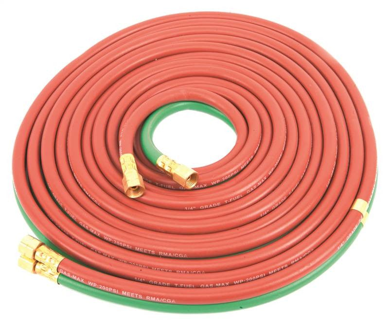 Hose Oxy-acetylene 1-4inx25ft