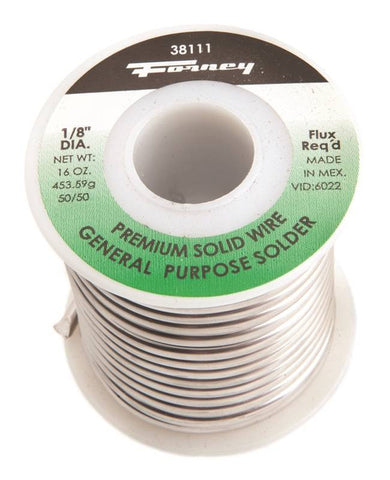 Solder 1-8in50-50 Solidwire1lb
