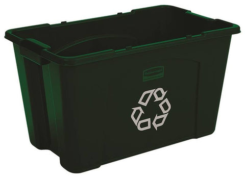 Recycle Box 18gal Grn Stacking