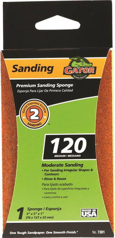 Sanding Sponge 3x5x1in 120grt