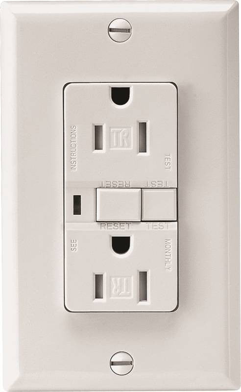 Recept Duplex Tr Gfci 15a Wht