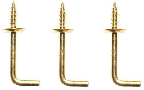 Hook Shoulder 1in Solid Brass