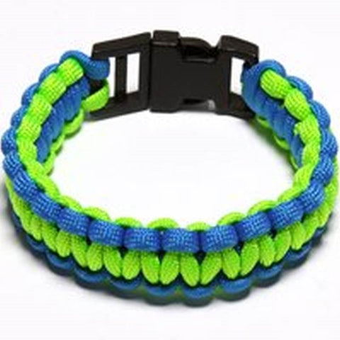 Paracord Bracelet Blu-grn Med