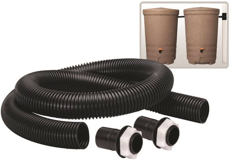 Barrel Rain Connector Kit Blk