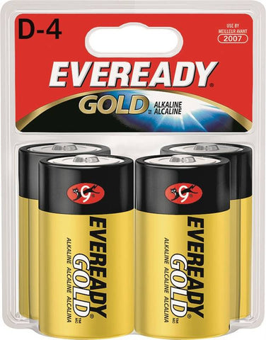 Battery Alkaline Gold 4-pack-d