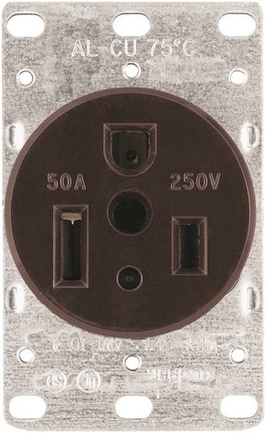 Flush Recpt 50a 3wire