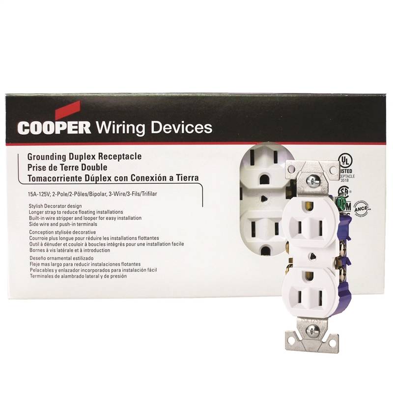 C White Receptacle Pk-