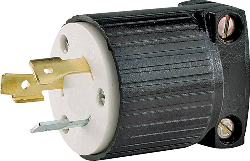 Plug Lock 2p3w 20a-125v Black