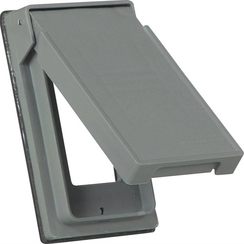 Cover 1g Gfci Vert Outlet Grey