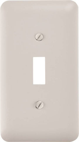 Wall Plate 1gang Tgl Steel Wht