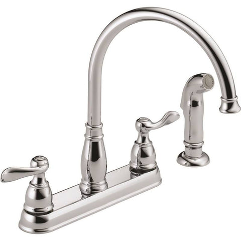 Kitchen Faucet 2-hndl Spray Ch