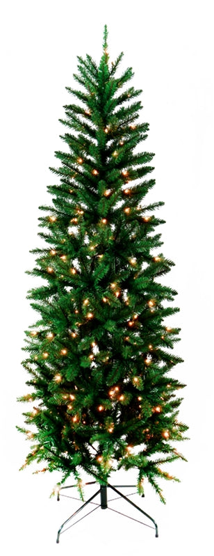 Tree 7ft Prelit Clr Alpine Fir