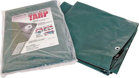 9x12 Hvy Dty Green-silver Tarp