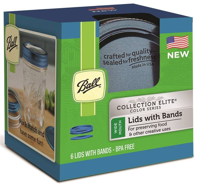 Lids-bands Wide Mouth Blue