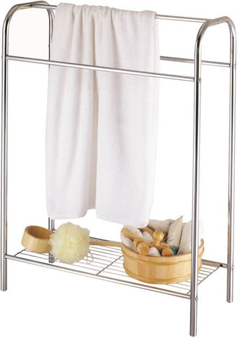 Towel Stand Chrome W-shelf