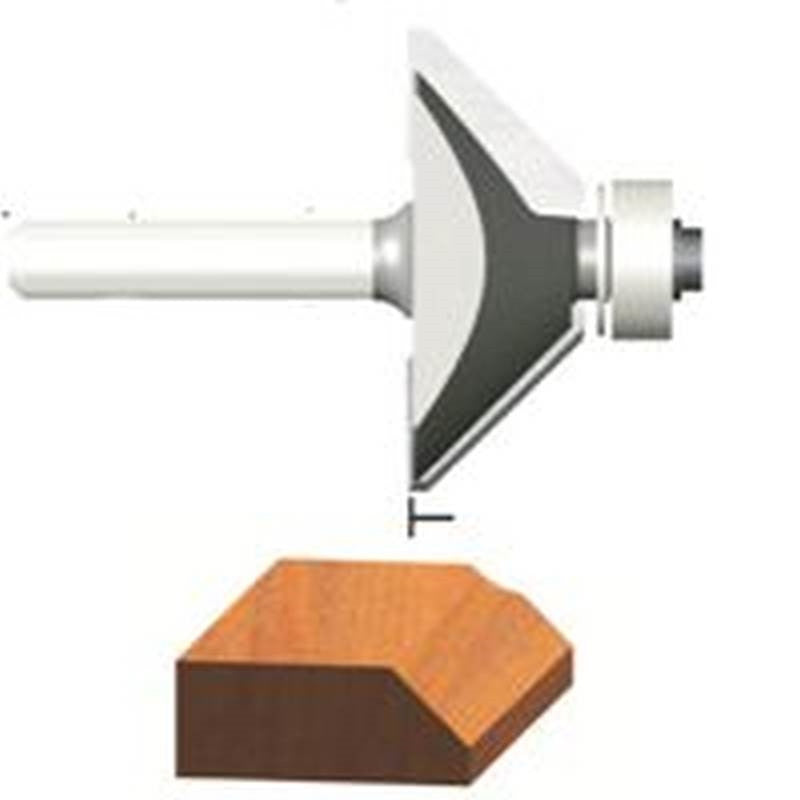 45deg Chamfer Router Bit 1-2bb