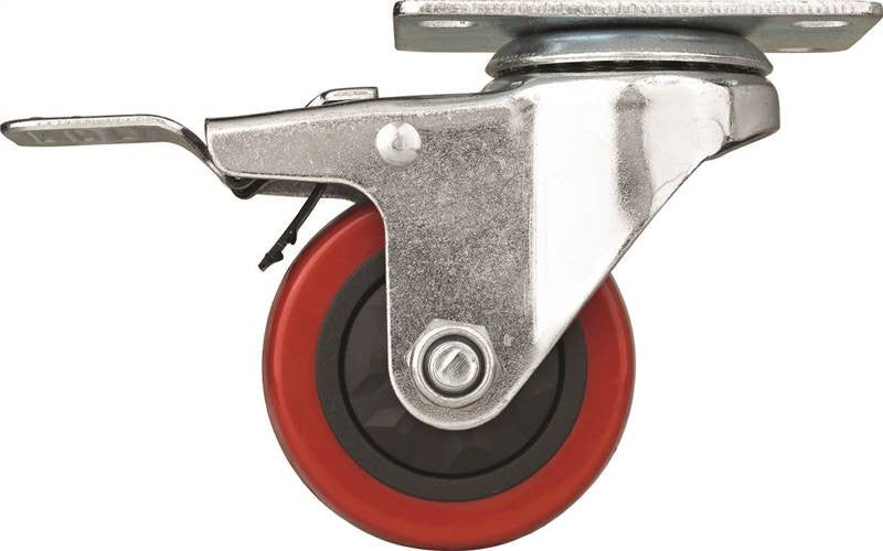 3in Swivel Caster W-brake Pu