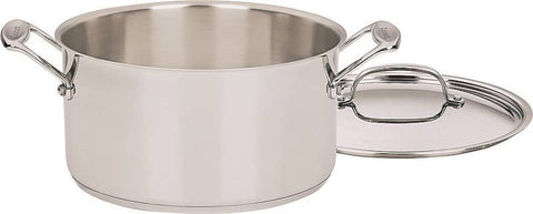 Stockpot W-cover Stainless 6qt