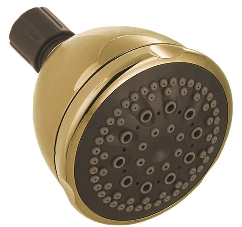 Showerhead 5-spray Polishbrass