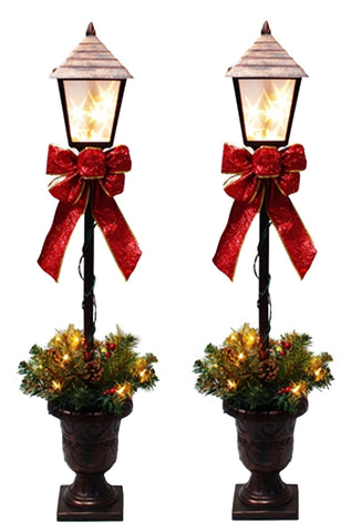 Lamppost Deco 3.5ft Prelit 2pk