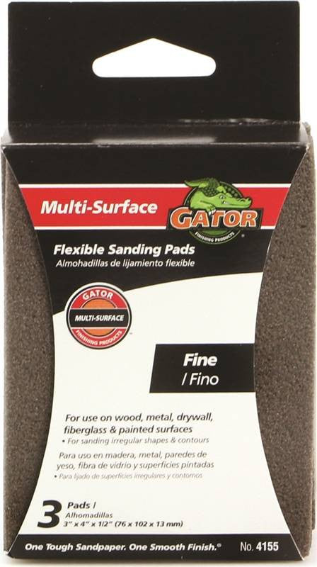 Sanding Sponge 3x4x1-2in Fine