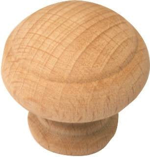 Knob Cabinet 1-1-4in Beech Wd