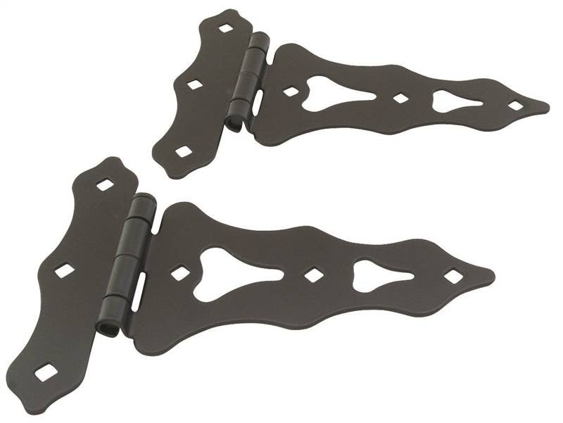 Hinge T Ornamental 8in Blk