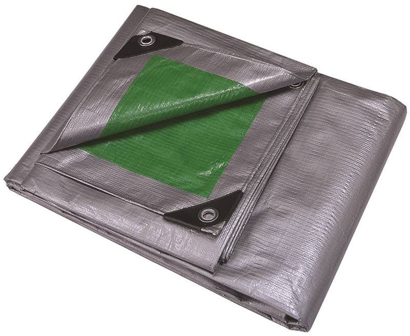 30x40 H.duty Green-silver Tarp