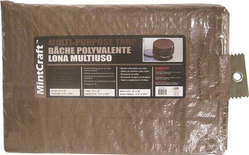 8x10 Medium Duty Brown Tarp