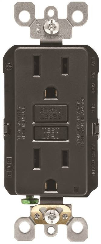 Outlet Gfci St 15a-125v Black