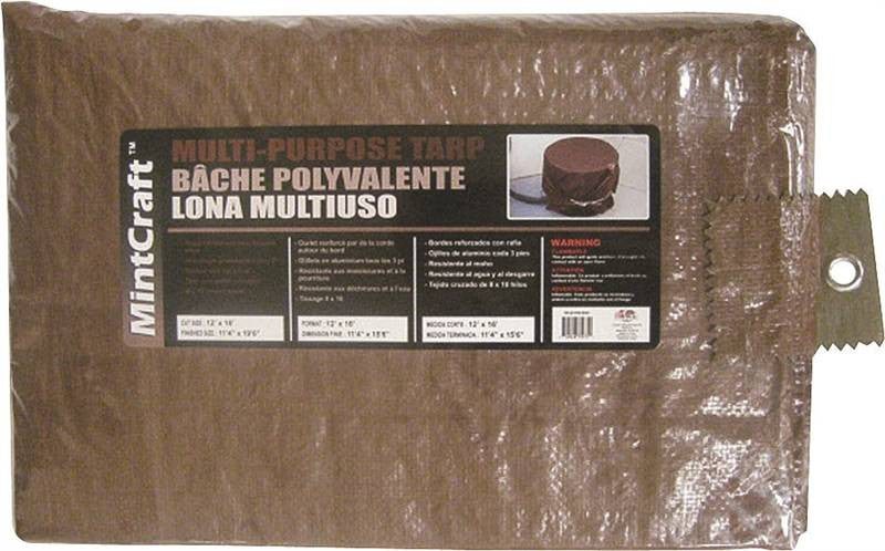 12x16 Medium Duty Brown Tarp