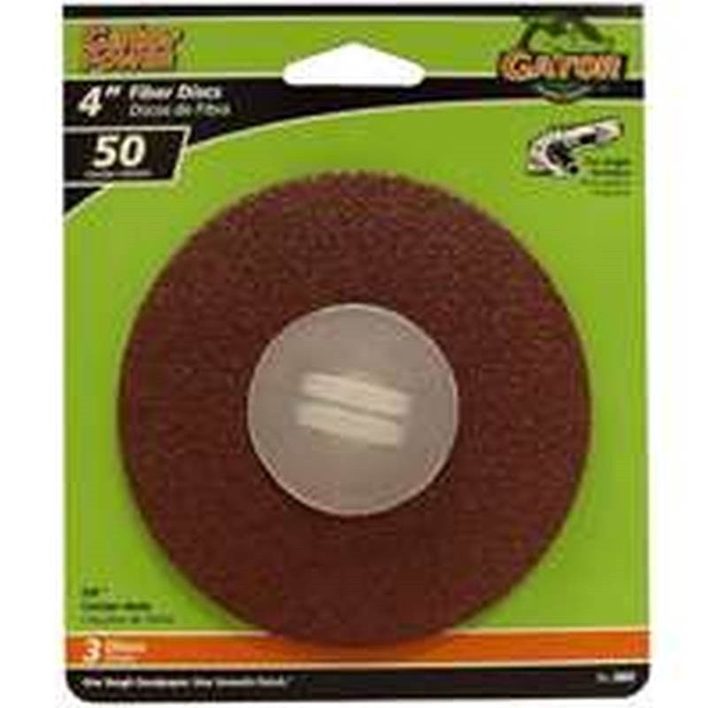 4x5-8 Fiber Disc 50grit 3pk