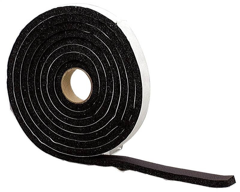 Weatherstrip Rubr Adh 10ft Blk