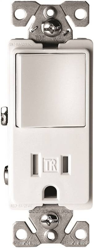 Switch-recpt Decr Tr 15a White