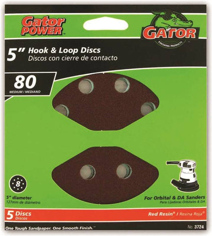 5in 80grit 8hole Hk-loop 5pk