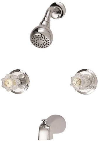 Tub-shower Faucet 2-handl Chrm