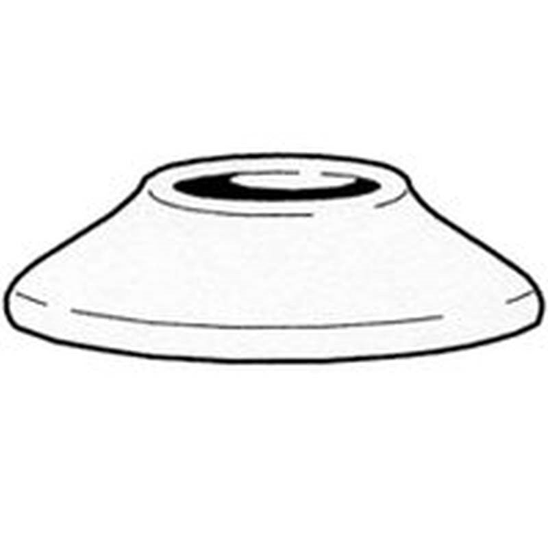 Bath Flange Shallow Wht 1-2ips