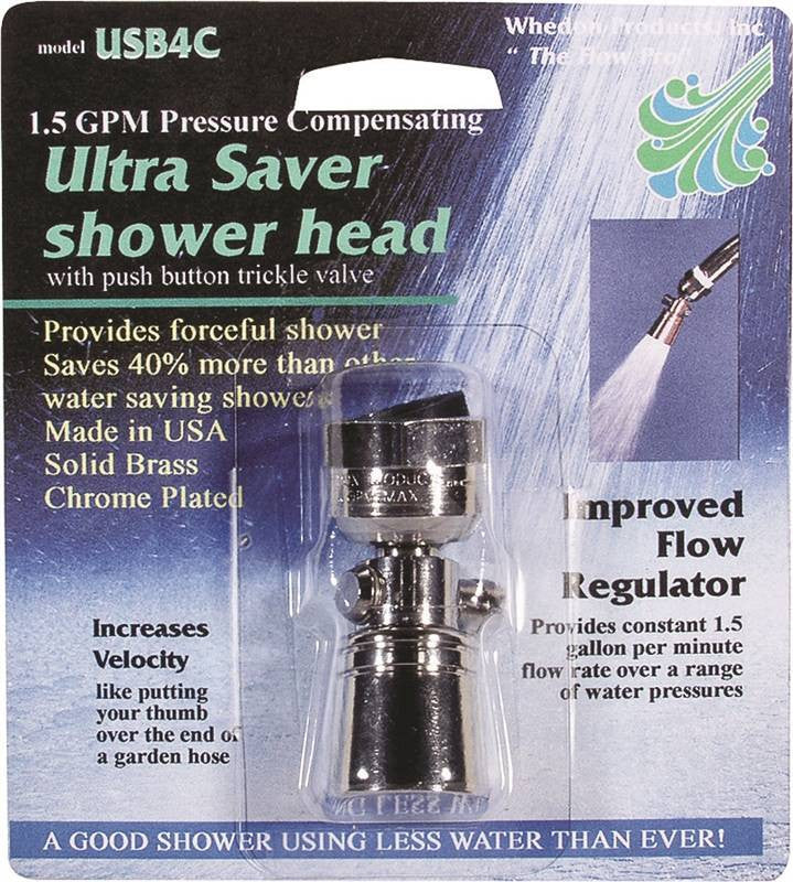 Showerhead 1.5gpm W-push Btn