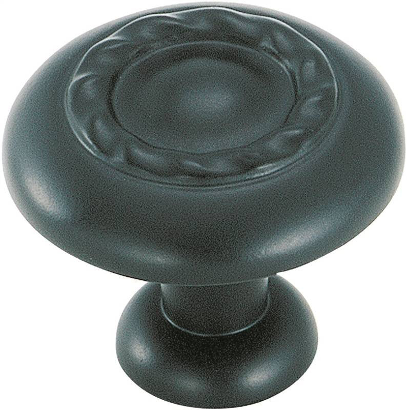 Knob Cabinet 1-1-4in Flat Blk