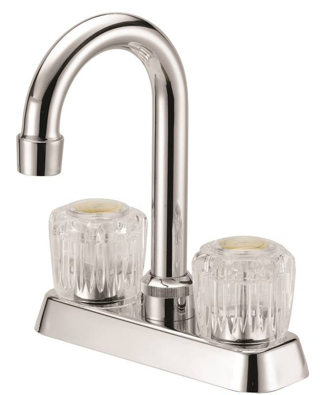 Bar Faucet Acryl 2-hndl Chrome