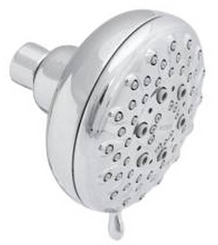 Showerhead 5spray Fixed Chrome