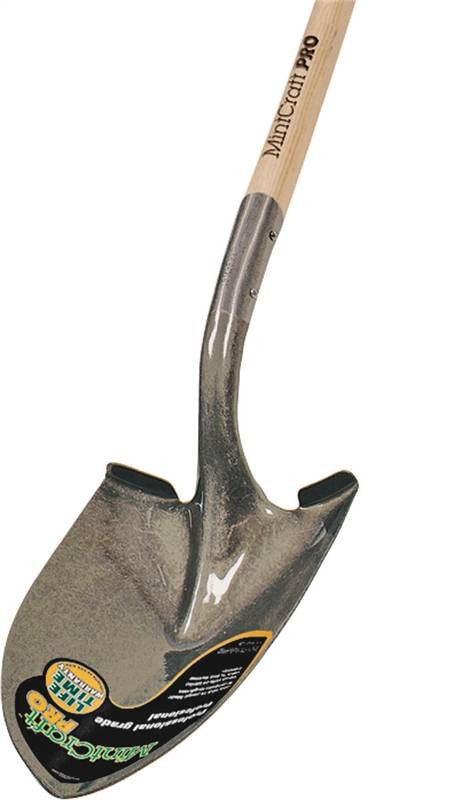 Shovel Rnd Pt Lacquer Hdl 48in