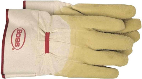 Glove Rubber Coated Cotton Lrg