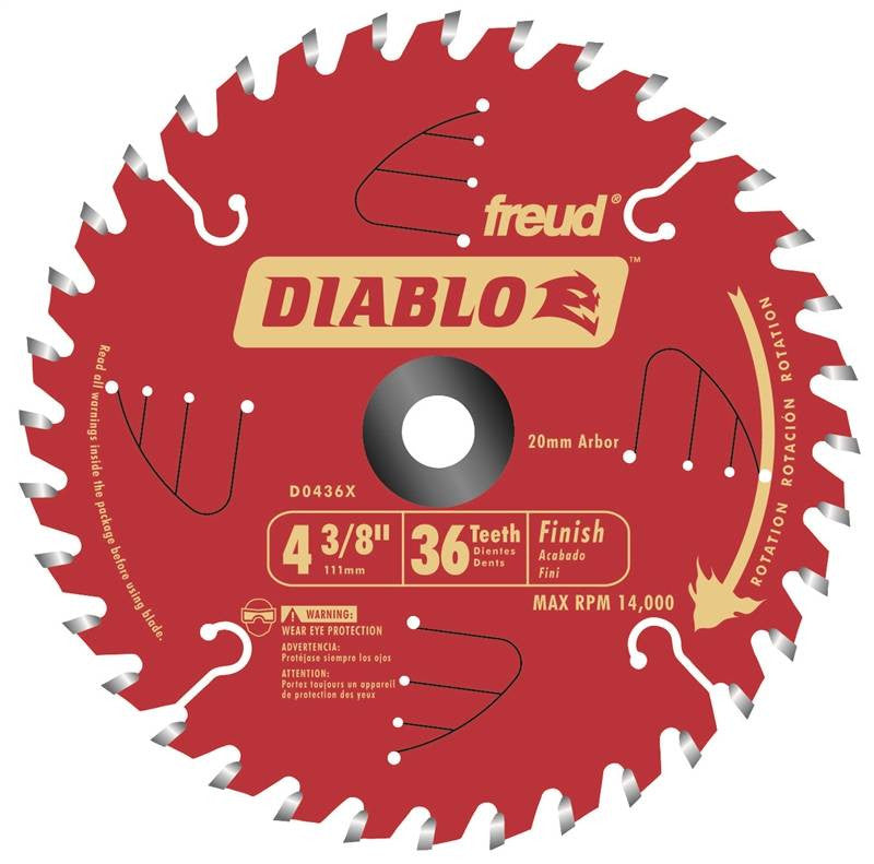 Circ Saw Blade 4-3-8x36 Finish