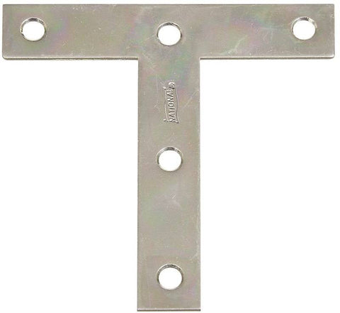 Plate T Steel 4x4in Zinc Pltd