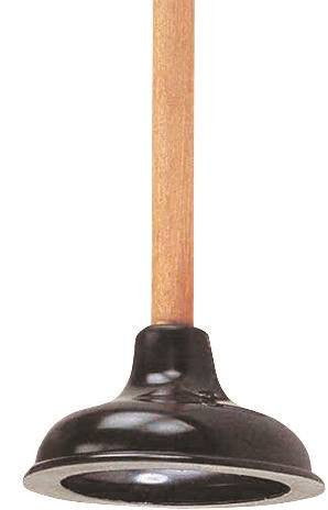 Plunger 6in Drain Black